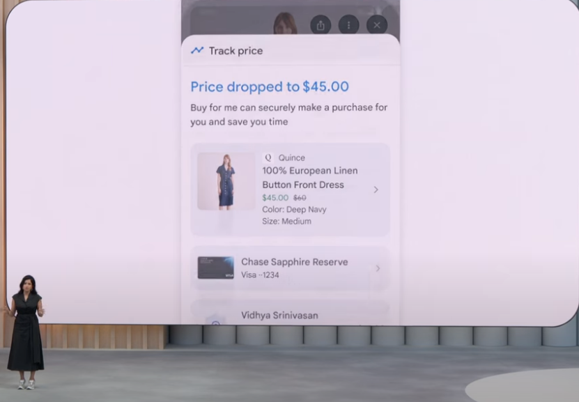 Google IO 2025 AI Shopping price tracking